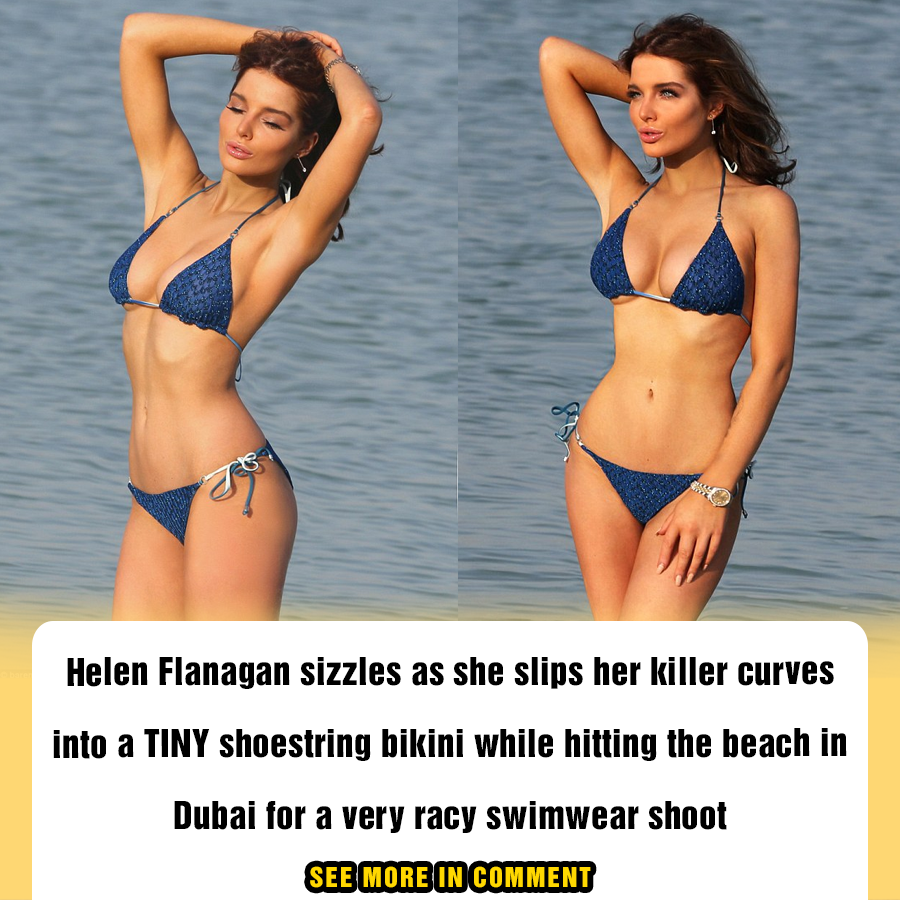 Helen Flanagan Sizzles As She Slips Her Killer Curves Into A Tiny