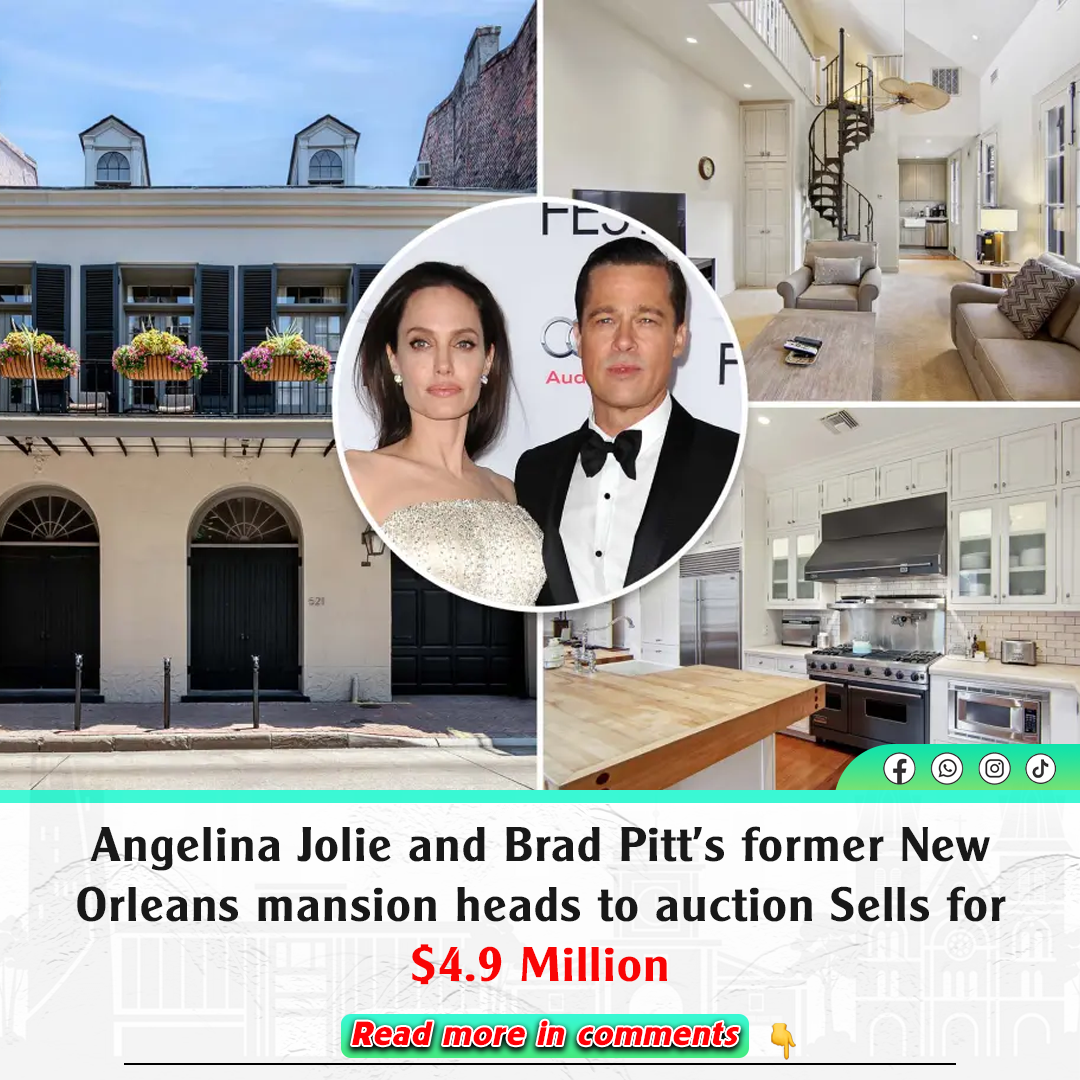 Angelina Jolie and Brad Pitt’s former New Orleans mansion heads to ...