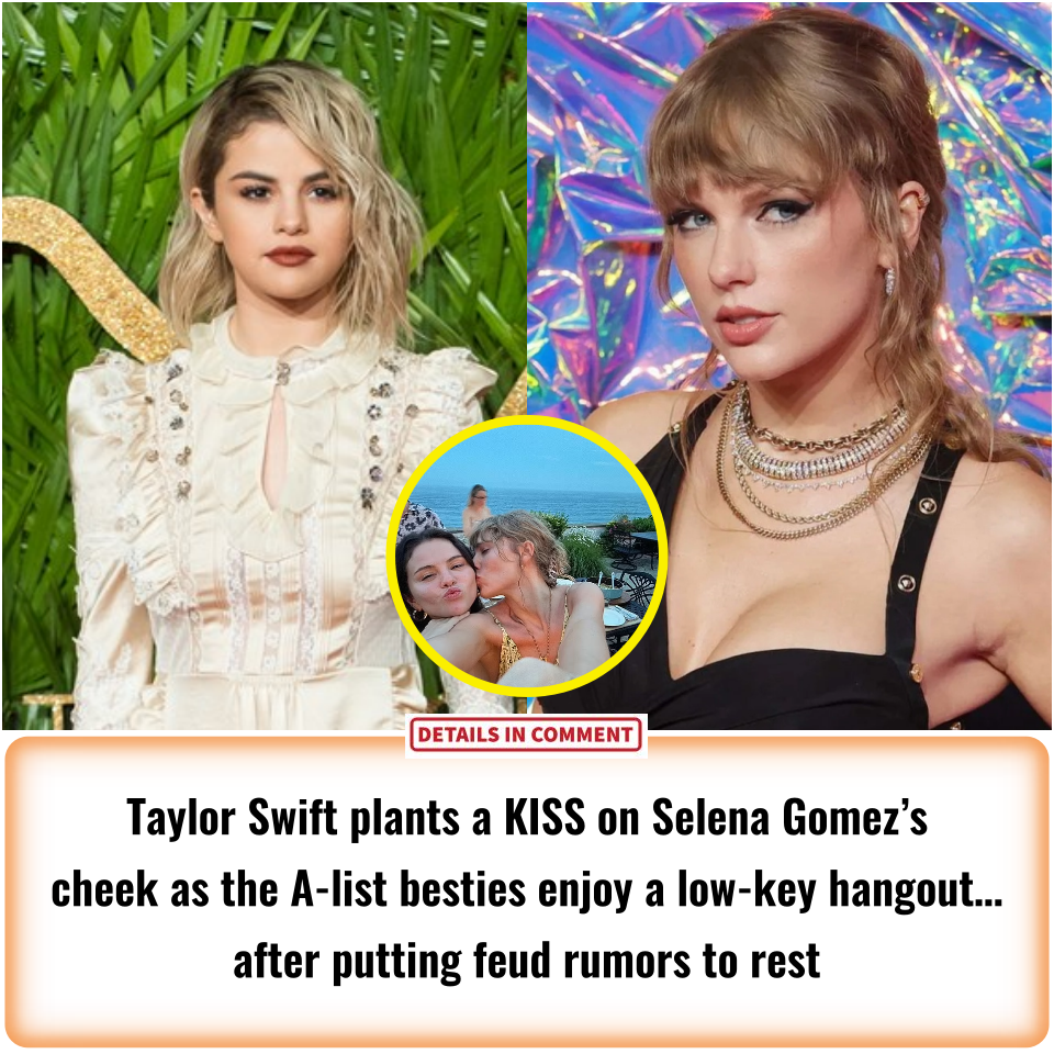 Taylor Swift Plants A KISS On Selena Gomez’s Cheek As The A-list ...