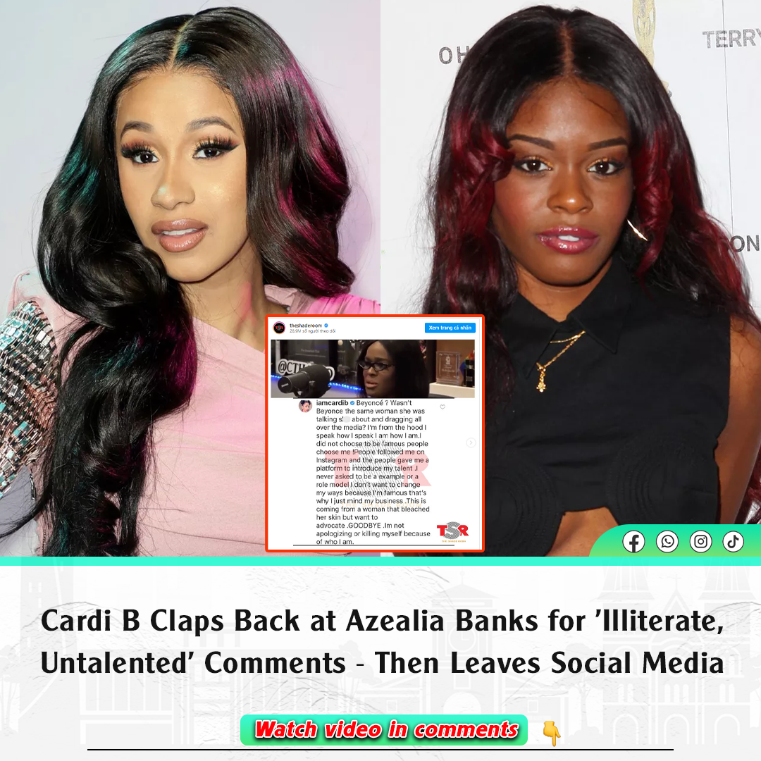 Cardi B Claps Back At Azealia Banks For 'Illiterate, Untalented ...