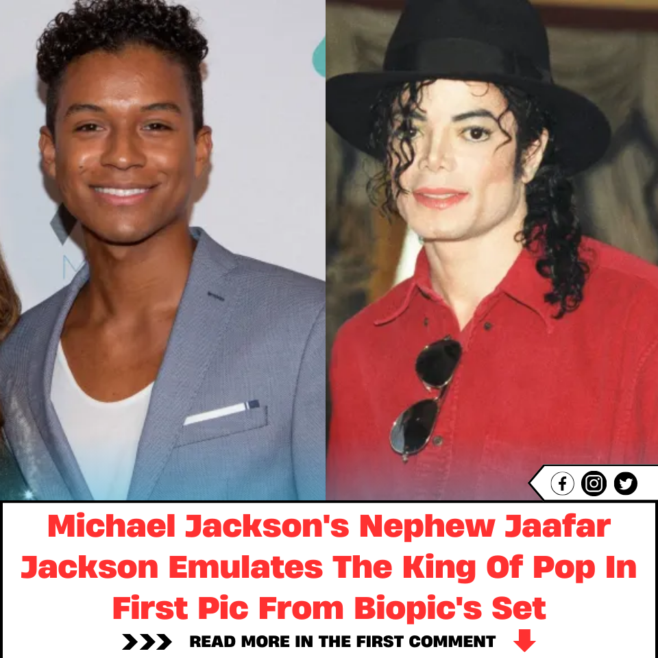 Michael Jacksons Nephew Jaafar Jackson Emulates The King Of Pop In First Pic From Biopics Set 