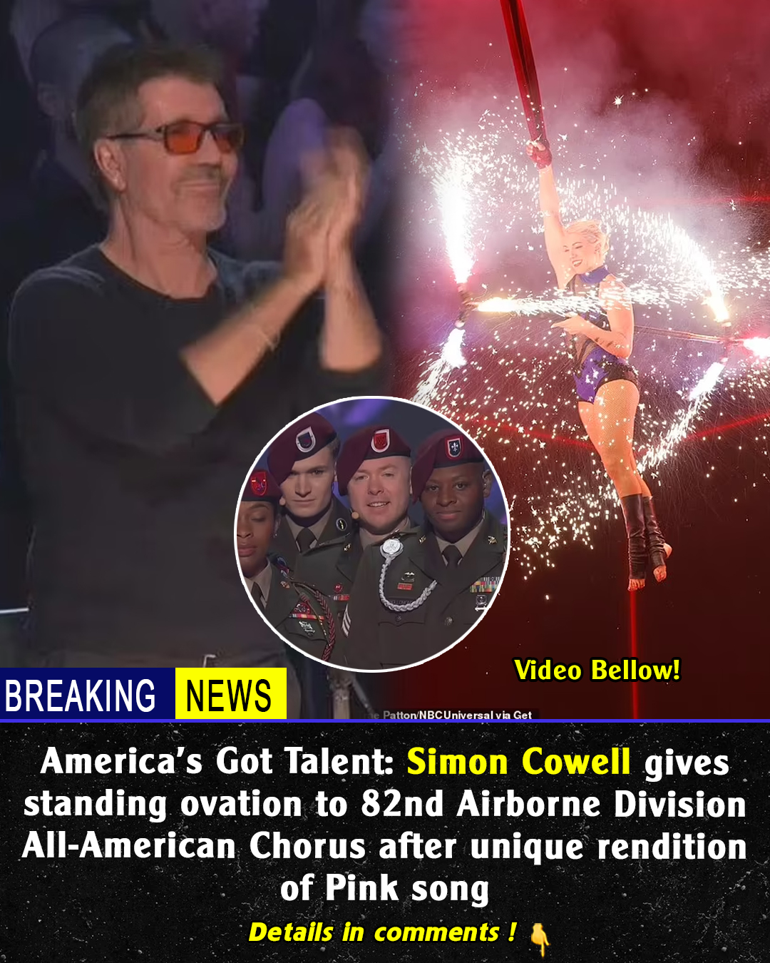 Americas Got Talent Simon Cowell Gives Standing Ovation To 82nd Airborne Division All American 4479