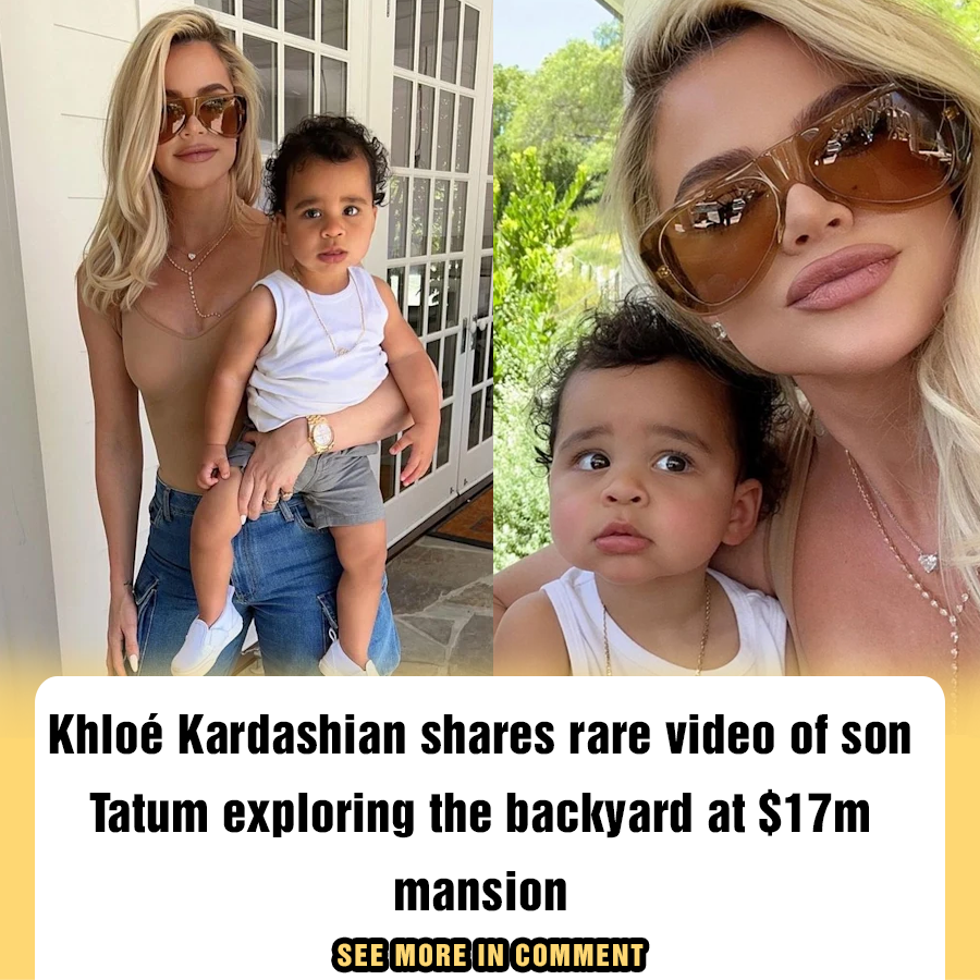 Khloé Kardashian Shares Rare Video Of Son Tatum Exploring The Backyard ...