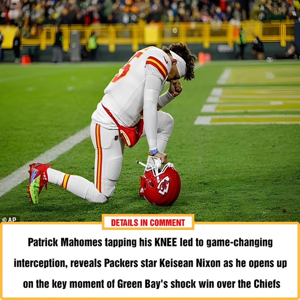 Patrick Mahomes tapping his KNEE led to gamechanging interception