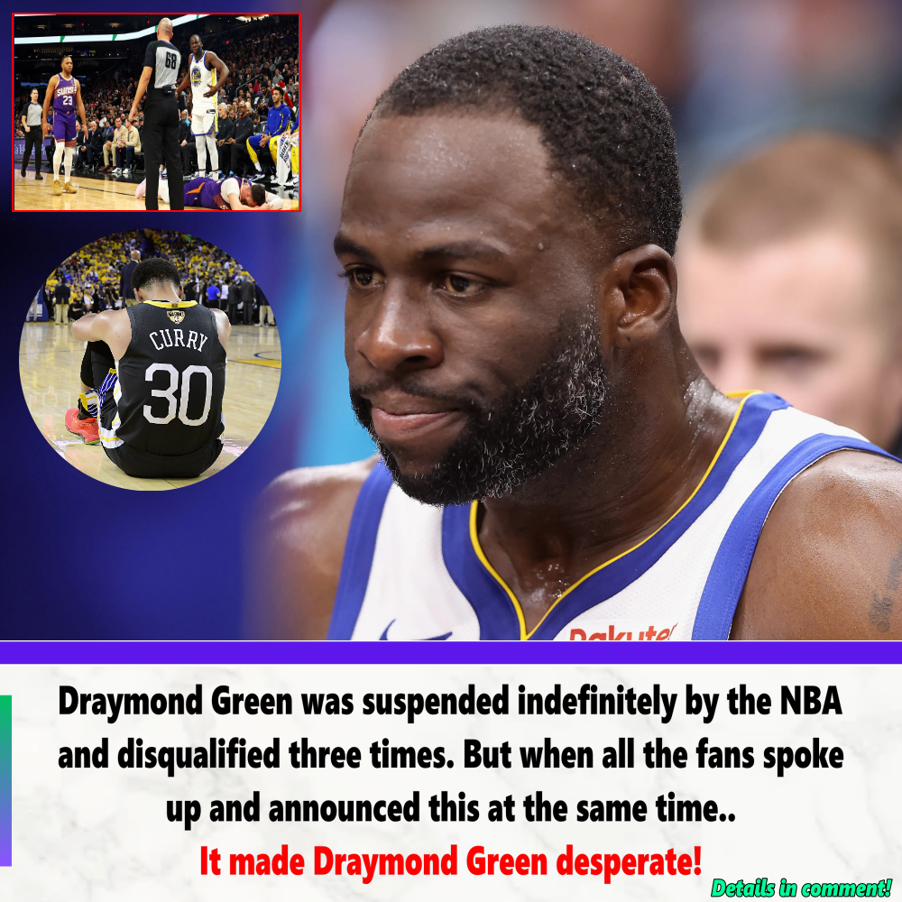 Draymond Green was suspended indefinitely by the NBA and disqualified ...