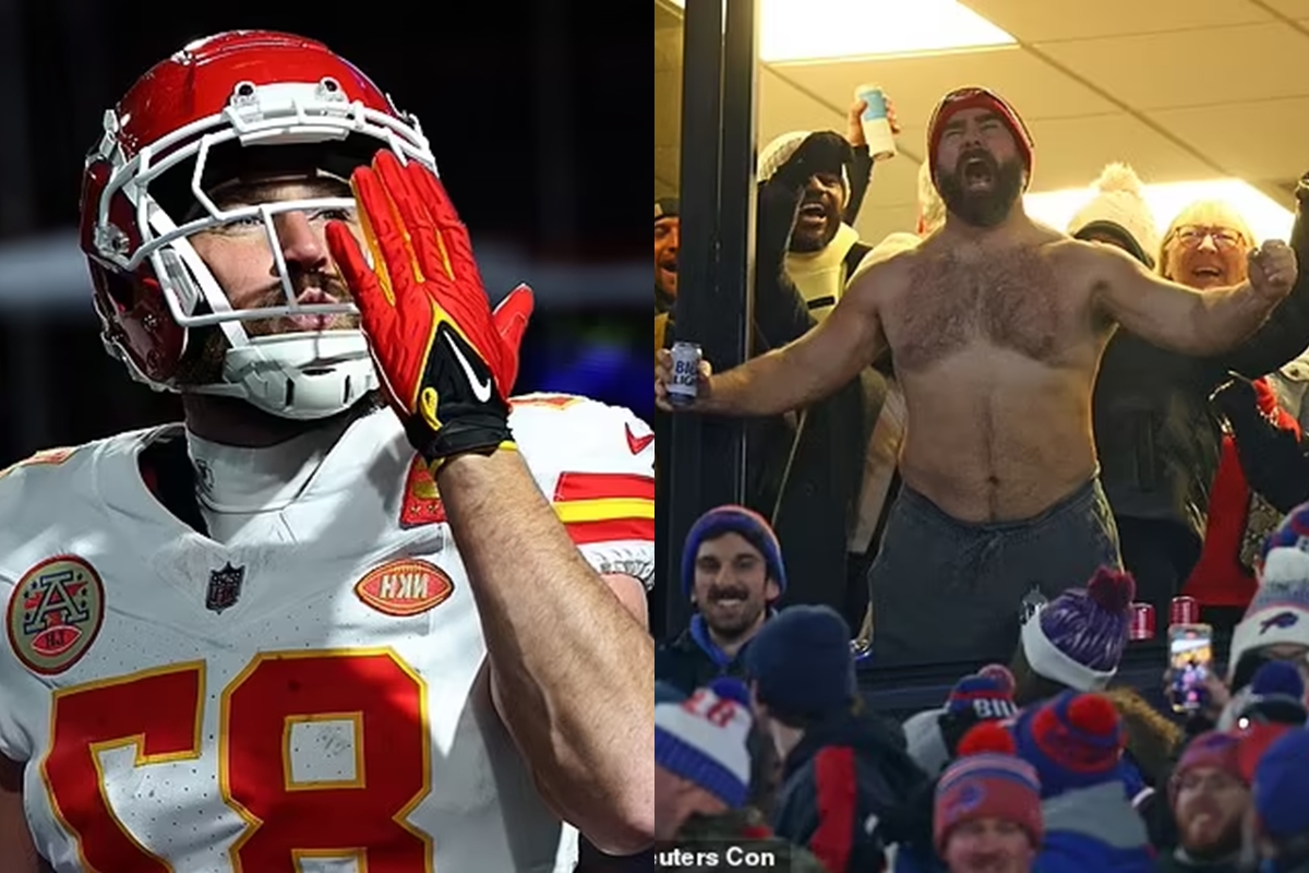 Fans Watch Travis Kelce's Hilarious Moment When He Spots His Brother ...