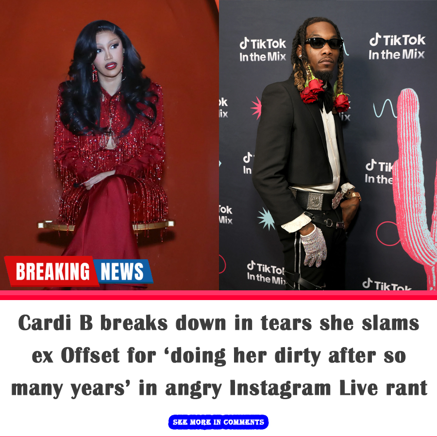 Cardi B Breaks Down In Tears She Slams Ex Offset For ‘doing Her Dirty ...