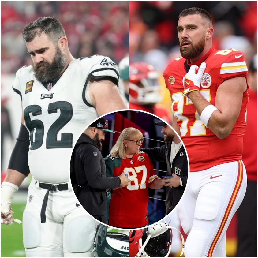 Kylie Kelce Cries With Jason After Eagles Lose Will He Join Travis On The Chiefs News 