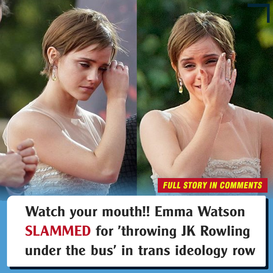 Emma Watson SLAMMED for 'throwing JK Rowling under the bus' in trans ...