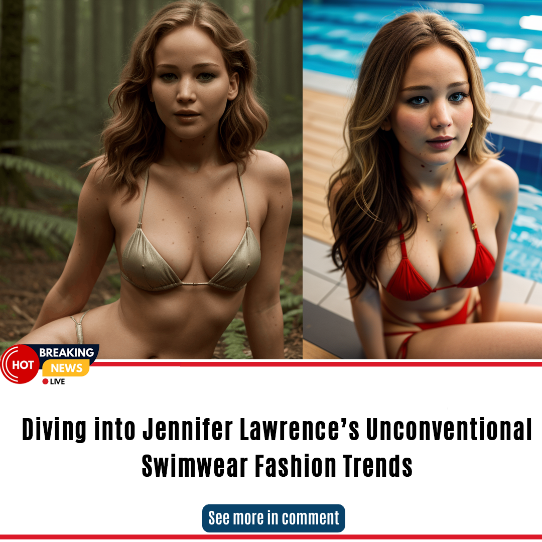 Diving into Jennifer Lawrence’s Unconventional Swimwear Fashion Trends 