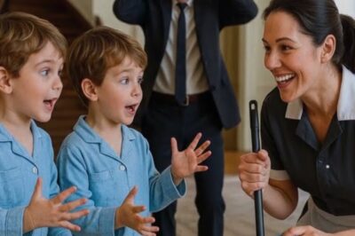 💥OS GÊMEOS DO MILIONÁRIO NÃO FALAVAM… ATÉ A NOVA EMPREGADA FAZER ALGO INACREDITÁVEL!