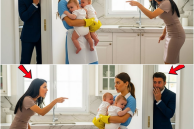 💥Milionário se escondeu para ver como a namorada tratava seus gêmeos — até a empregada intervir