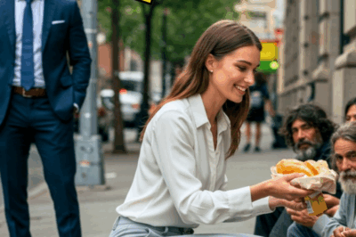 Millonario vio a su humilde empleada ayudar a personas sin hogar y le propuso…