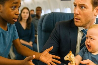 O BEBÊ DO BILIONÁRIO CHORAVA SEM PARAR NO AVIÃO — ATÉ QUE UM POBRE GAROTO NEGRO FEZ O IMPENSÁVEL