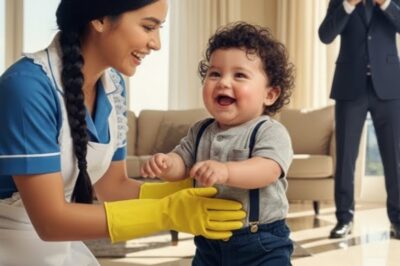 💥O bebê do milionário chorava dia e noite… até que a humilde faxineira se tornou sua mãe