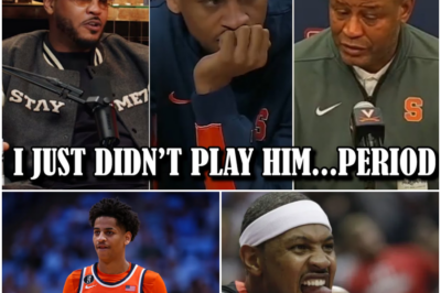 Syracuse Sparks Controversy: Kiyan Anthony Benched for “Physicality” as Carmelo Responds to Shocking DNP